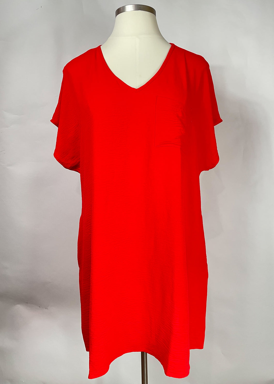 Red Air Flow Dress