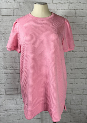 Pink Textured Dress