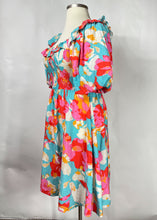 Load image into Gallery viewer, Aqua Floral Dress