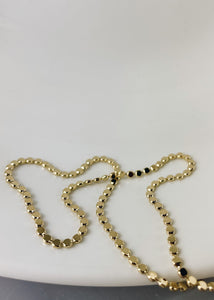 Gold Flat Ball Necklace
