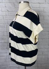 Load image into Gallery viewer, Bold Striped 1/4 Zip Top