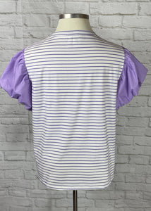 Purple Striped Top