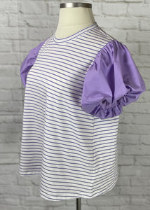 Purple Striped Top