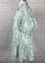 Load image into Gallery viewer, Blue Floral Dress